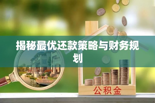 宜城揭秘最优还款策略与财务规划